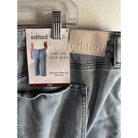 Edited by Hunter McGrady Women's Wide Leg Jean Size 22 NWT - Picture 8 of 10